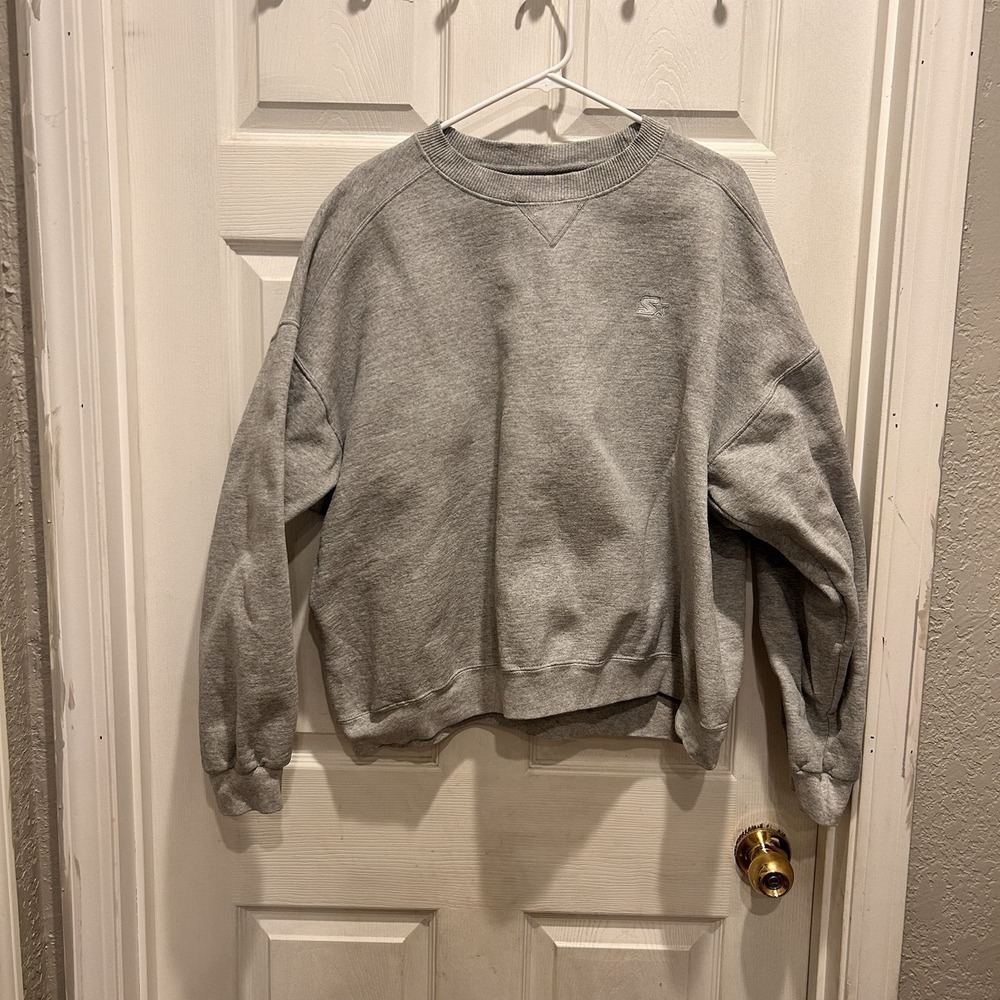 Vintage Starter Sweatshirt Adult XL Pro80 Heavyweight Crewneck Gray‎ Pullover